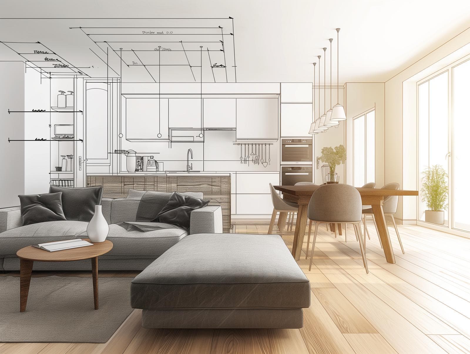 Дизайн-проект квартиры — гостиная